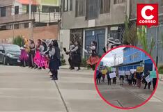 Huancayo: Padres de familia protestan para exigir acceso a loza deportiva en El Tambo