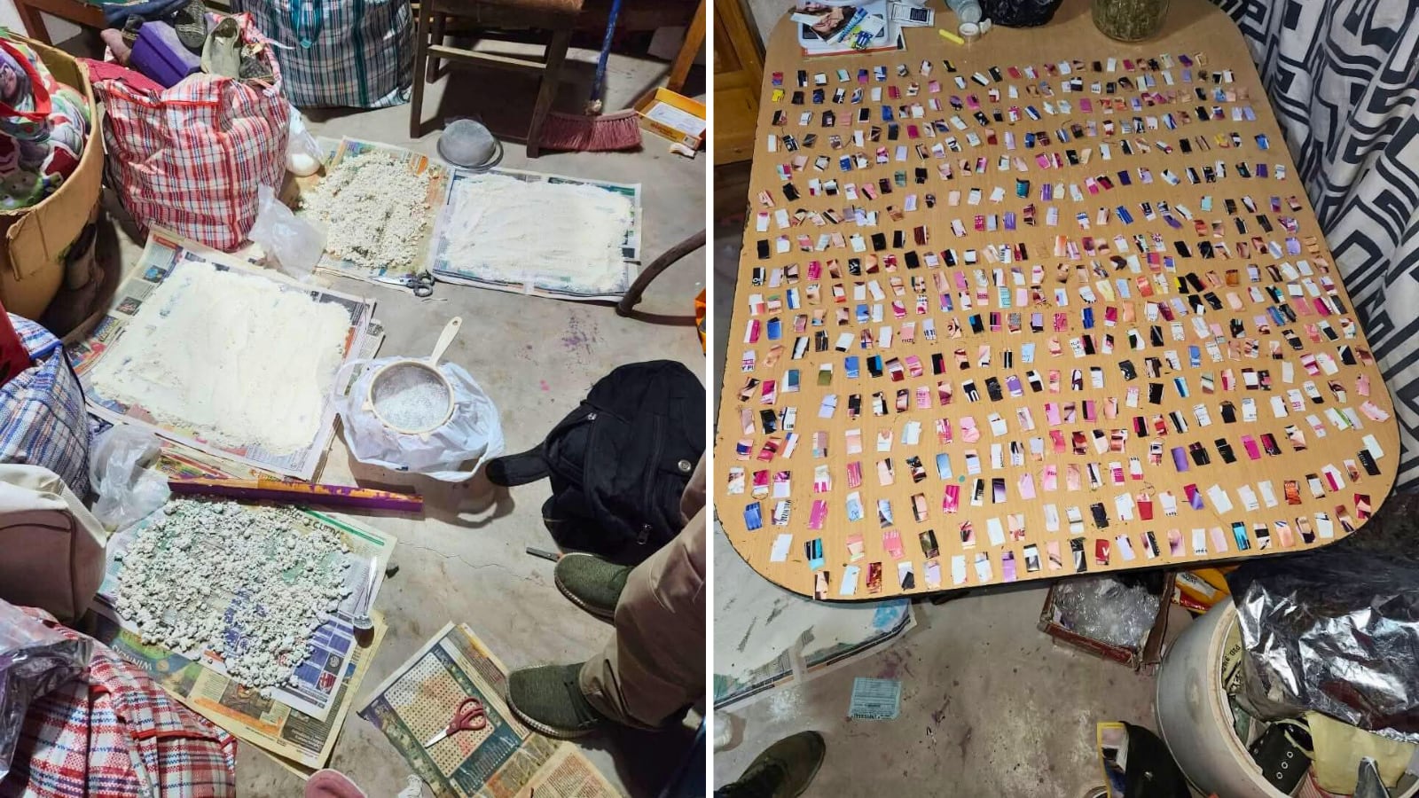 Un policía y 12 civiles condenados hasta con 15 años de prisión por tráfico de drogas en Mollendo. Foto: PNP.