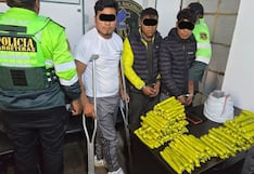 La Libertad: Policía interviene a tres hombres con más de 300 artefactos explosivos