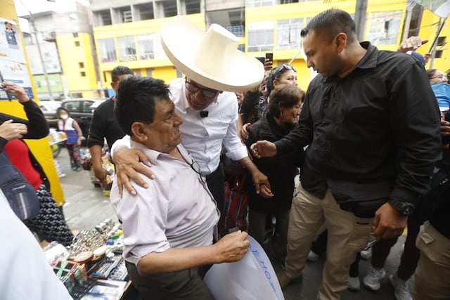 Roberto Sánchez en San Juan de Miraflores (Fotos: Jesús Saucedo/GEC)