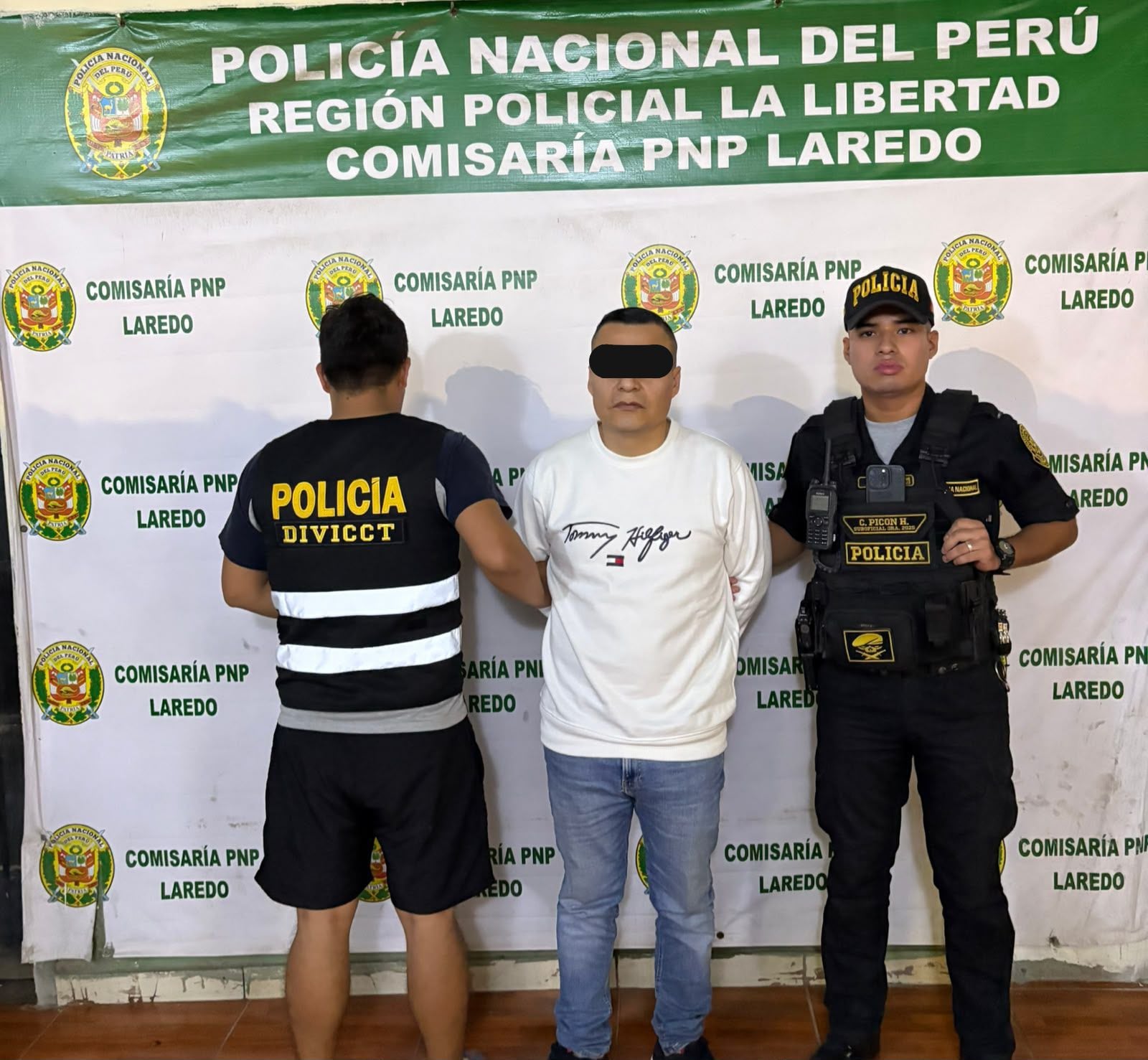 Policía detuvo a Víctor Eduardo Mantilla Julca en el distrito de Laredo. (Foto: PNP)