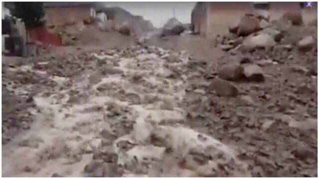 Chosica: huaico cayó sobre la zona de El Vallecito tras intensas lluvias de los últimos días (VIDEO)