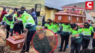 Madre de 90 años pierde a su único hijo y policías ayudan a trasladar el ataúd en Ayacucho