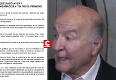 Hernando de Soto advierte riesgo en próximas elecciones: “Todos fuimos engañados y yo fui el primero”