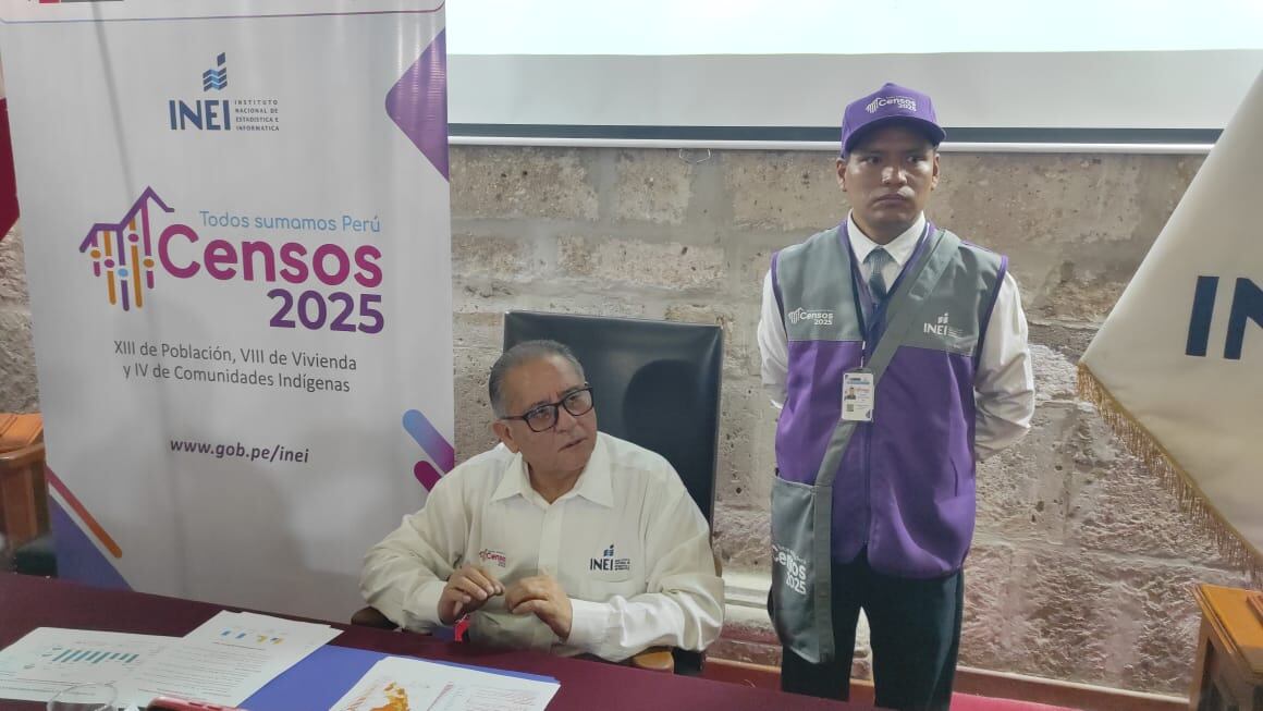 Jefe Nacional del INEI, Gaspar Morán Flores, informa que se espera censar a 34 millones de personas. Foto: GEC.