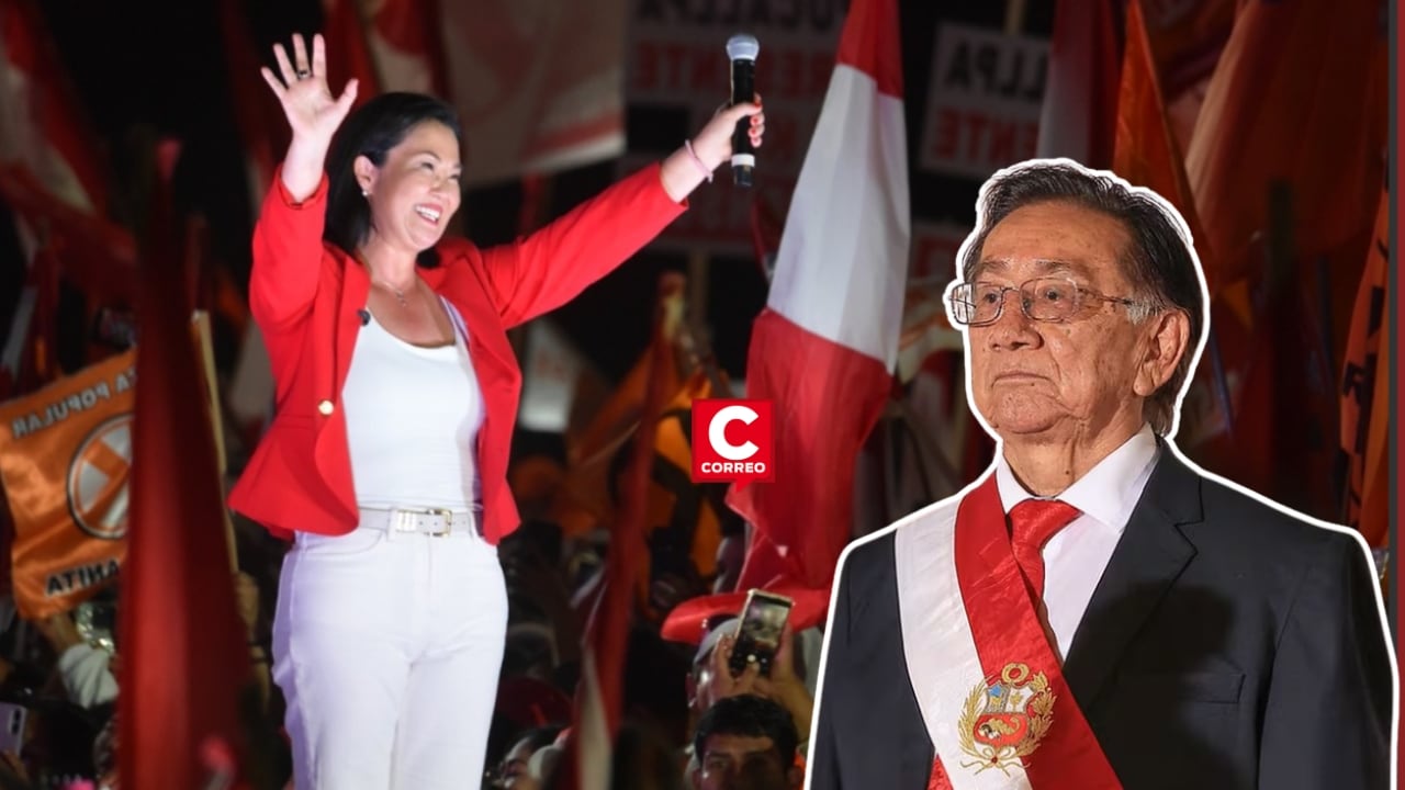 Presidente Balcázar sobre una eventual victoria de Keiko Fujimori: “No se puede gobernar un país dividido”. Composición: Diario Correo.