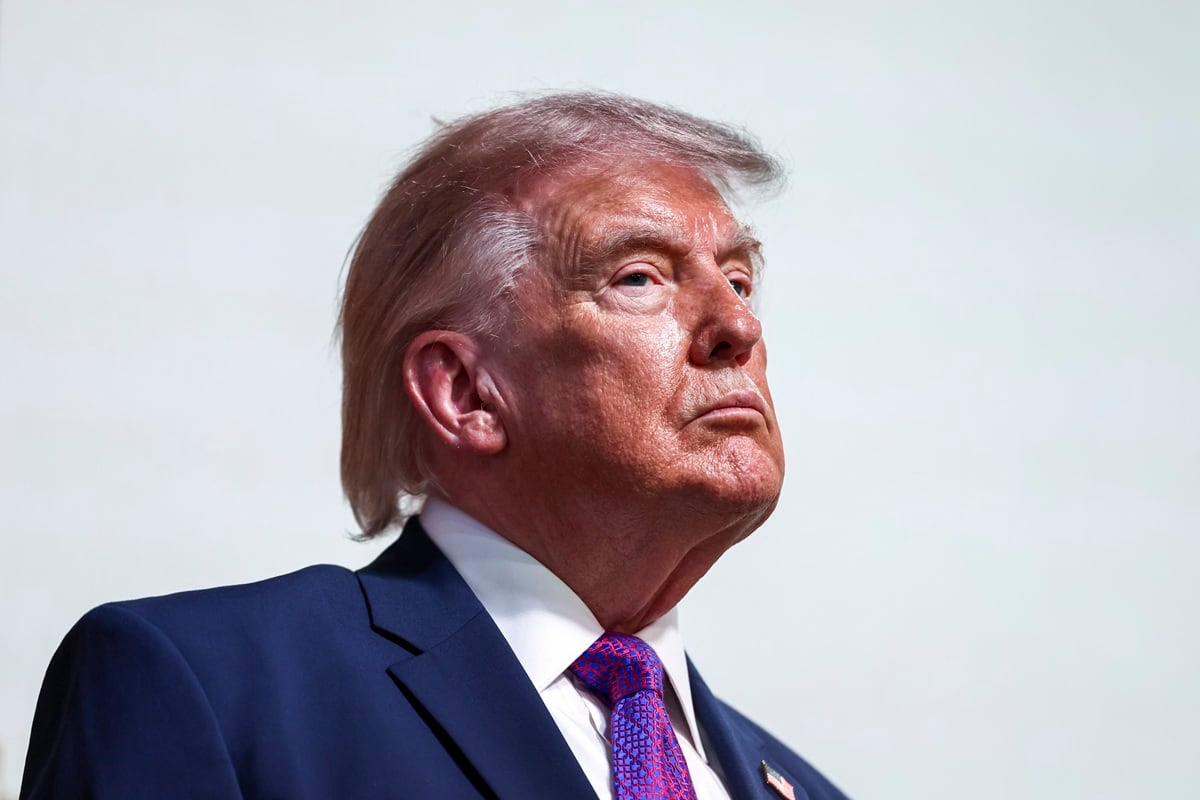 El presidente de Estados Unidos, Donald Trump, pronuncia un discurso en el Edificio de Oficinas Ejecutivas Eisenhower, en el recinto de la Casa Blanca en Washington, DC, EE. UU., el 18 de mayo de 2026. (EFE/EPA/JIM LO SCALZO / POOL)