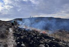 Pisco: incendio afecta cinco hectáreas de terreno en el sector Tomate, en el anexo de Ticacancha