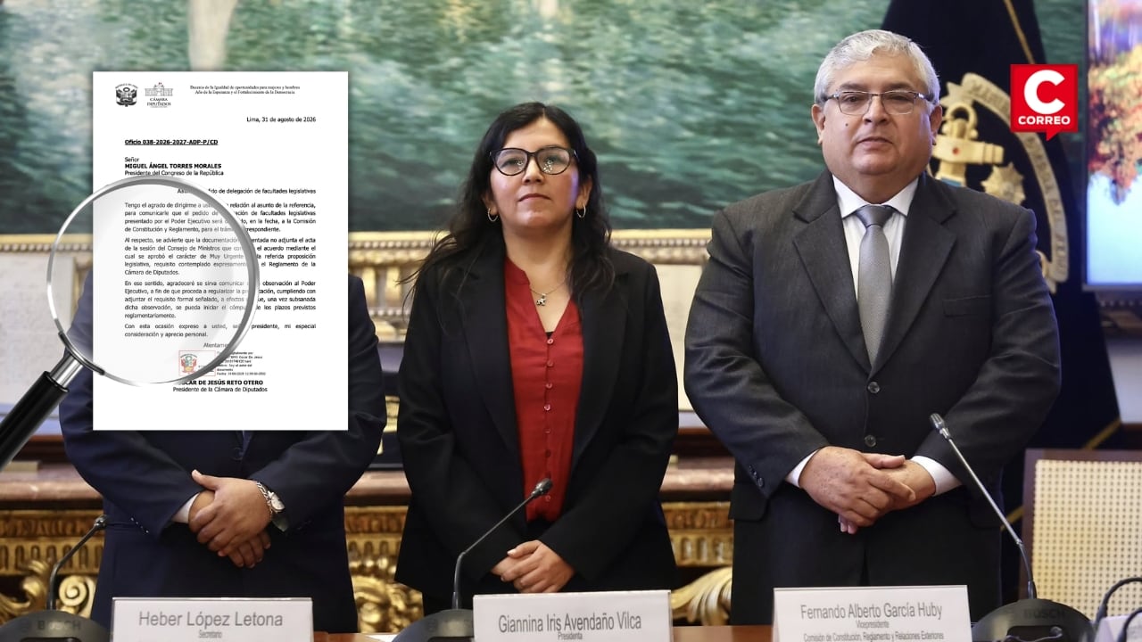 Comisión de Constitución convocó sesión el 29 y 30 de septiembre para evaluar pedido de facultades. Composición: Diario Correo.
