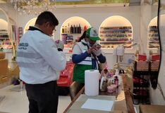 Productos vencidos y sin registro eran usados en maquillaje en centro comercial de Huancayo
