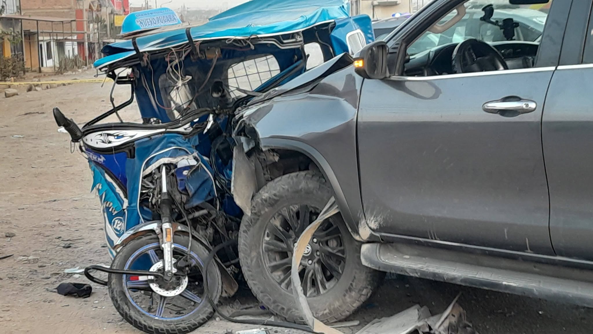 Trujillo: Una persona falleció tras el choque entre mototaxi y camioneta en Moche