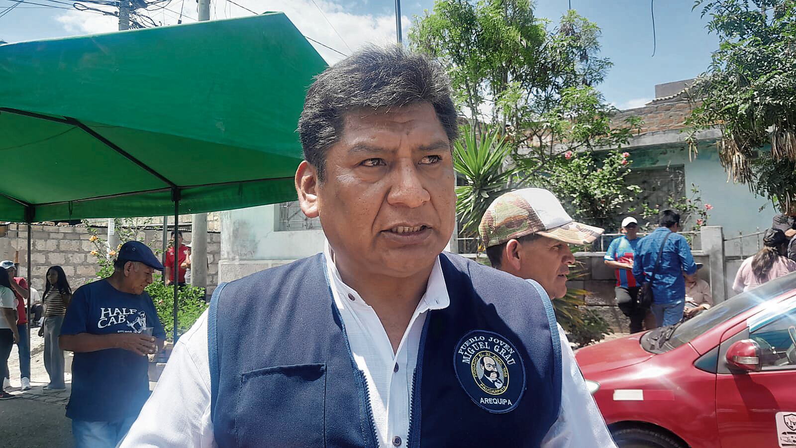 Uno de los dirigentes de Paucarpata, Edgar Yufra, dio detalles. Foto: GEC.