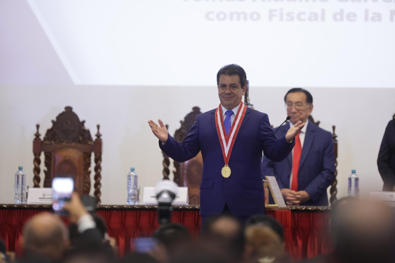 Fiscal de la Nación sostiene que la confianza ciudadana es clave para fortalecer el trabajo de los fiscales y adelanta cambios normativos y administrativos. Fotos: Hugo Pérez /@photo.gec