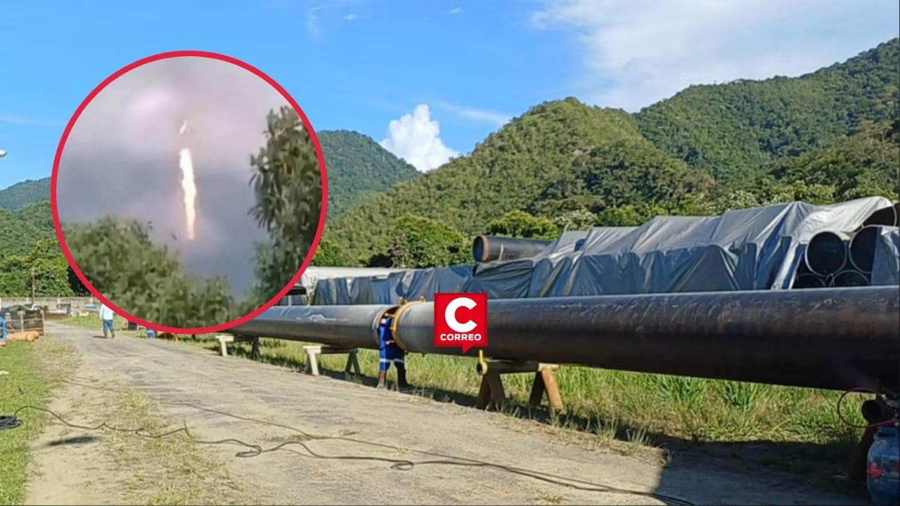 Fiscal revela que fuga del gasoducto TGP en Megantoni ocurrió durante trabajos en la estación. Composición: Diario Correo.