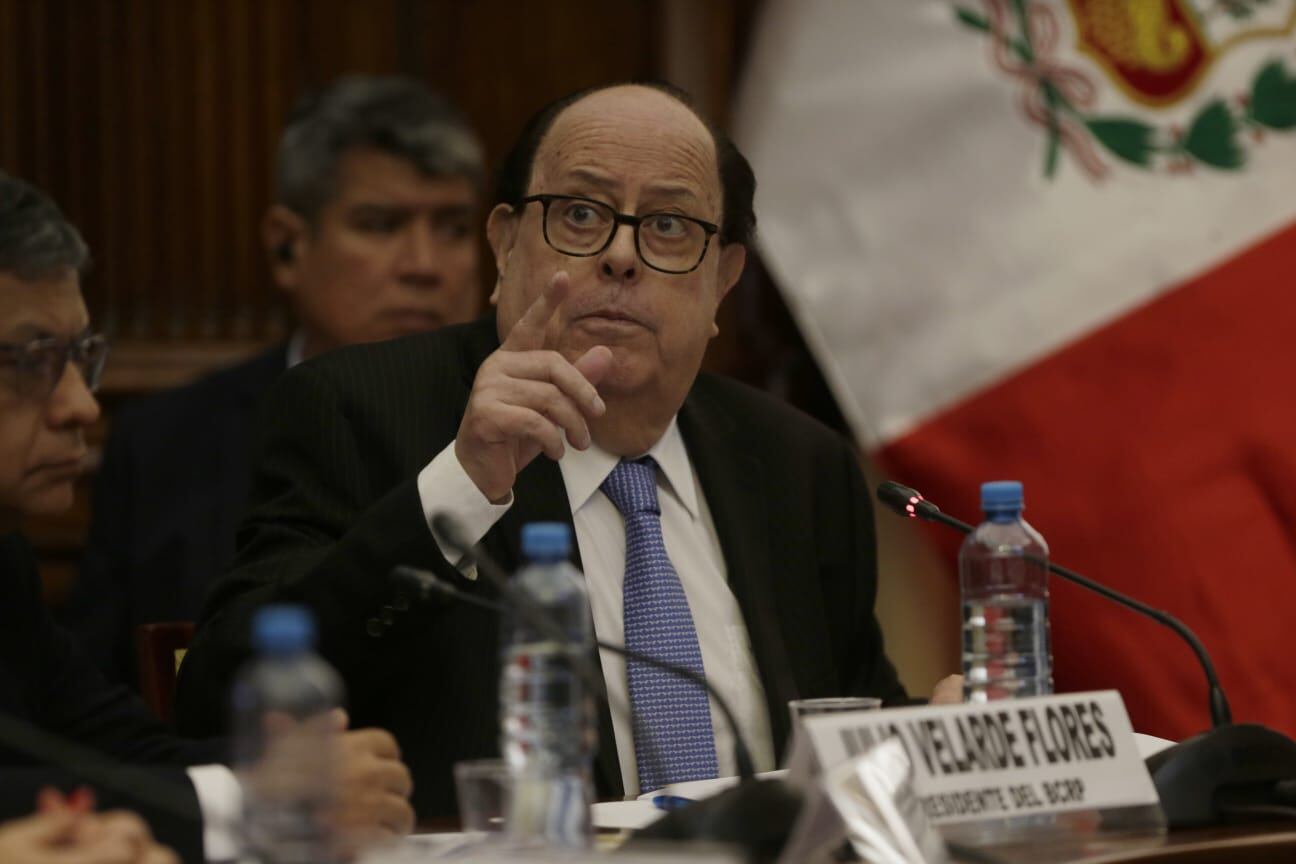 Julio Velarde se presentó ayer en la Comisión de Economía del Congreso. (Foto: César Bueno)
