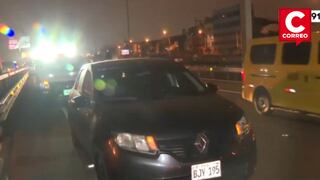 Surco: Conductor de auto desde donde se lanzó cadáver de joven murió tras tirarse de puente peatonal