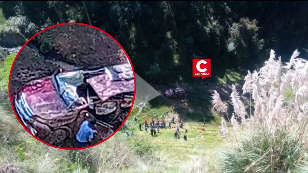 Ayacucho: niña de 7 años muere tras caída de camioneta a un barranco de 300 metros en Chuschi. Composición: Diario Correo.