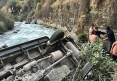 Miniván cae al río Rímac en la Carretera Central y deja seis heridos en Chicla