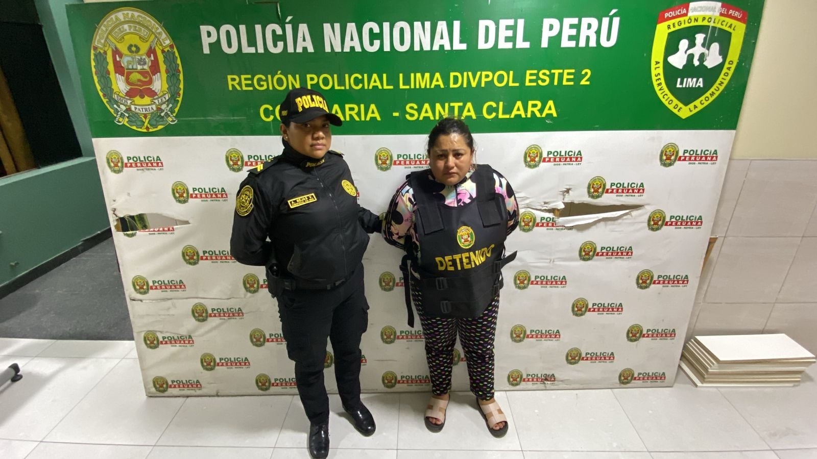 Mujer quedó en calidad de detenida.