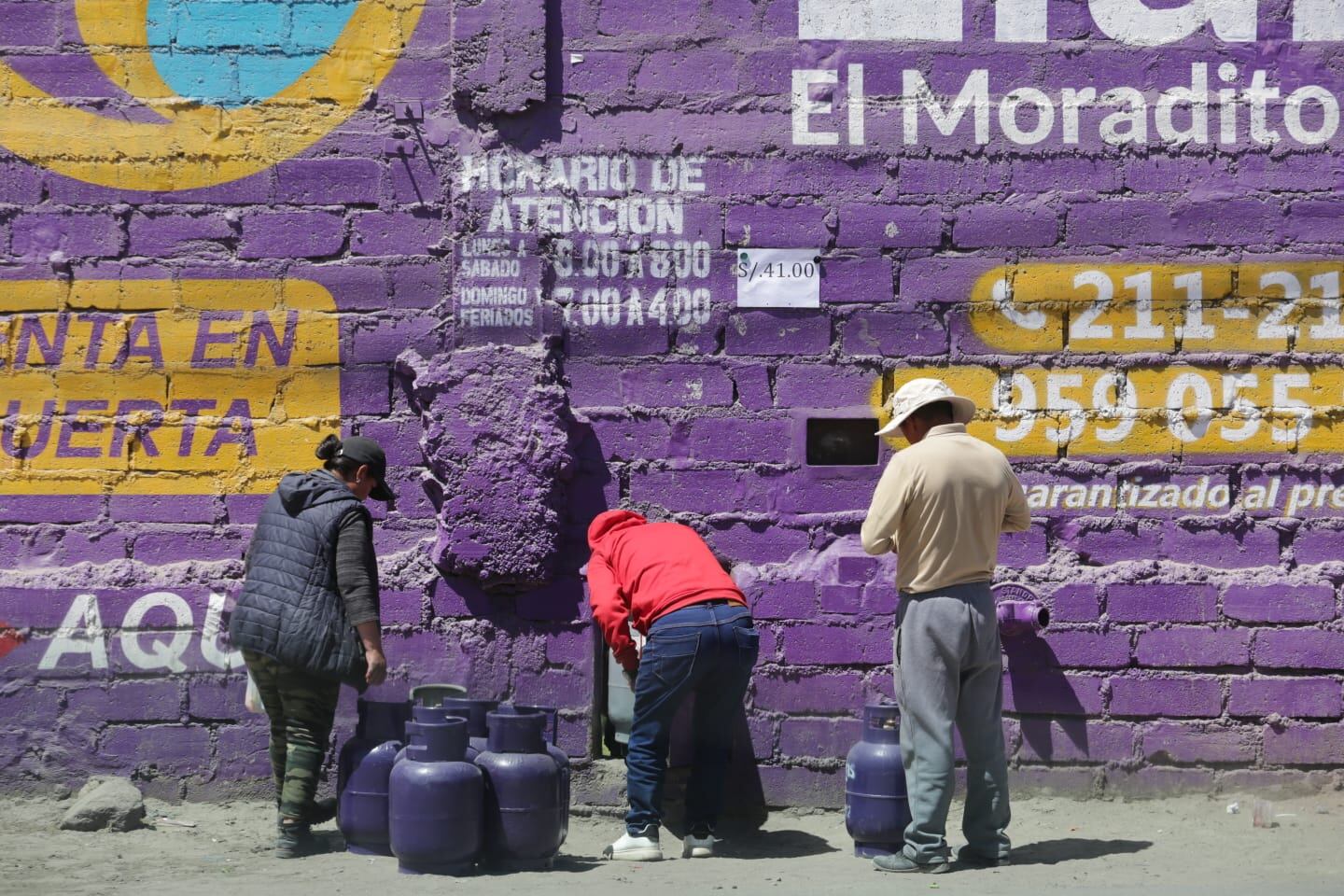 Compraron balón de gas a 41 soles. (Foto: GEC)
