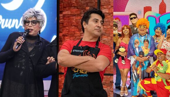 “El reventonazo de la Chola”, “El gran chef famosos” y “JB en ATV” compiten por la sintonía de los sábados. (Foto: Instagram)