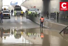 Intensas lluvias colapsan paso a desnivel en Villa María del Triunfo