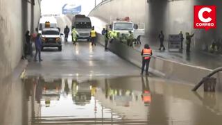 Intensas lluvias colapsan paso a desnivel en Villa María del Triunfo