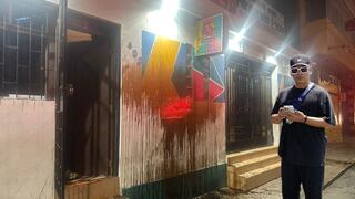 Lambayeque: Hampones arrojan aceite quemado a fachada de escuela de baile