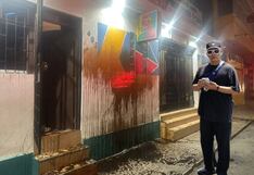 Lambayeque: Hampones arrojan aceite quemado a fachada de escuela de baile