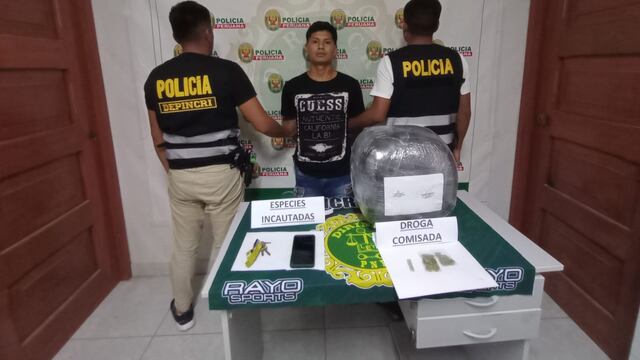 Pisco: policía detiene a sujeto que recogía encomienda con más de 11 kilos de droga