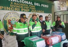 Puno: Detienen a dos personas con 90 paquetes de droga en la frontera con Bolivia