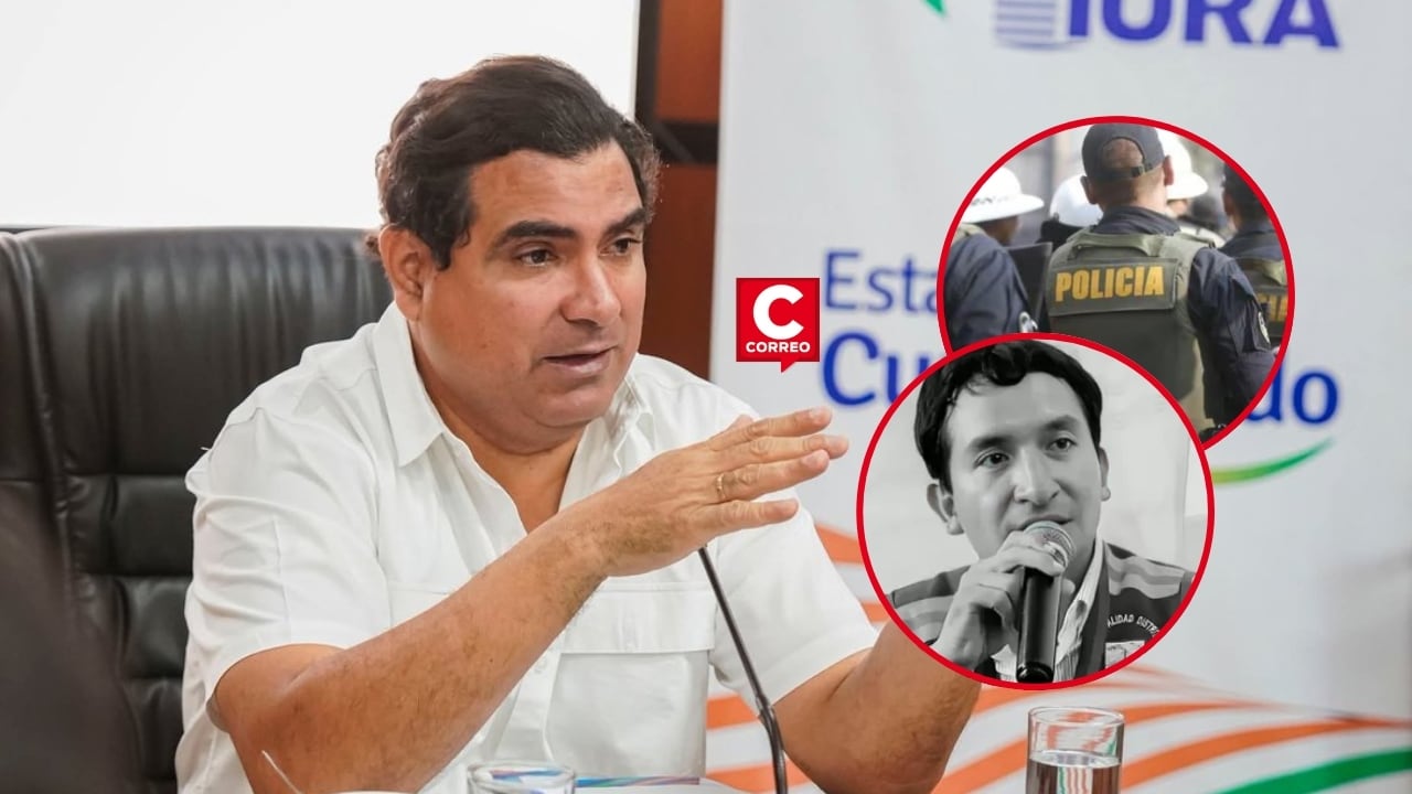 GORE Piura exige cambios en la PNP tras muerte de alcalde distrital: “Se envían oficiales por amiguismo”. Composición: Diario Correo.
