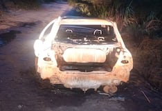 Tras atacar a policías, delincuentes queman vehículo para borrar evidencias en Chiclayo