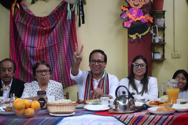 Roberto Sánchez: así fue el desayuno electoral junto a su familia en Huaral (Fotos: Jesús Saucedo/GEC)