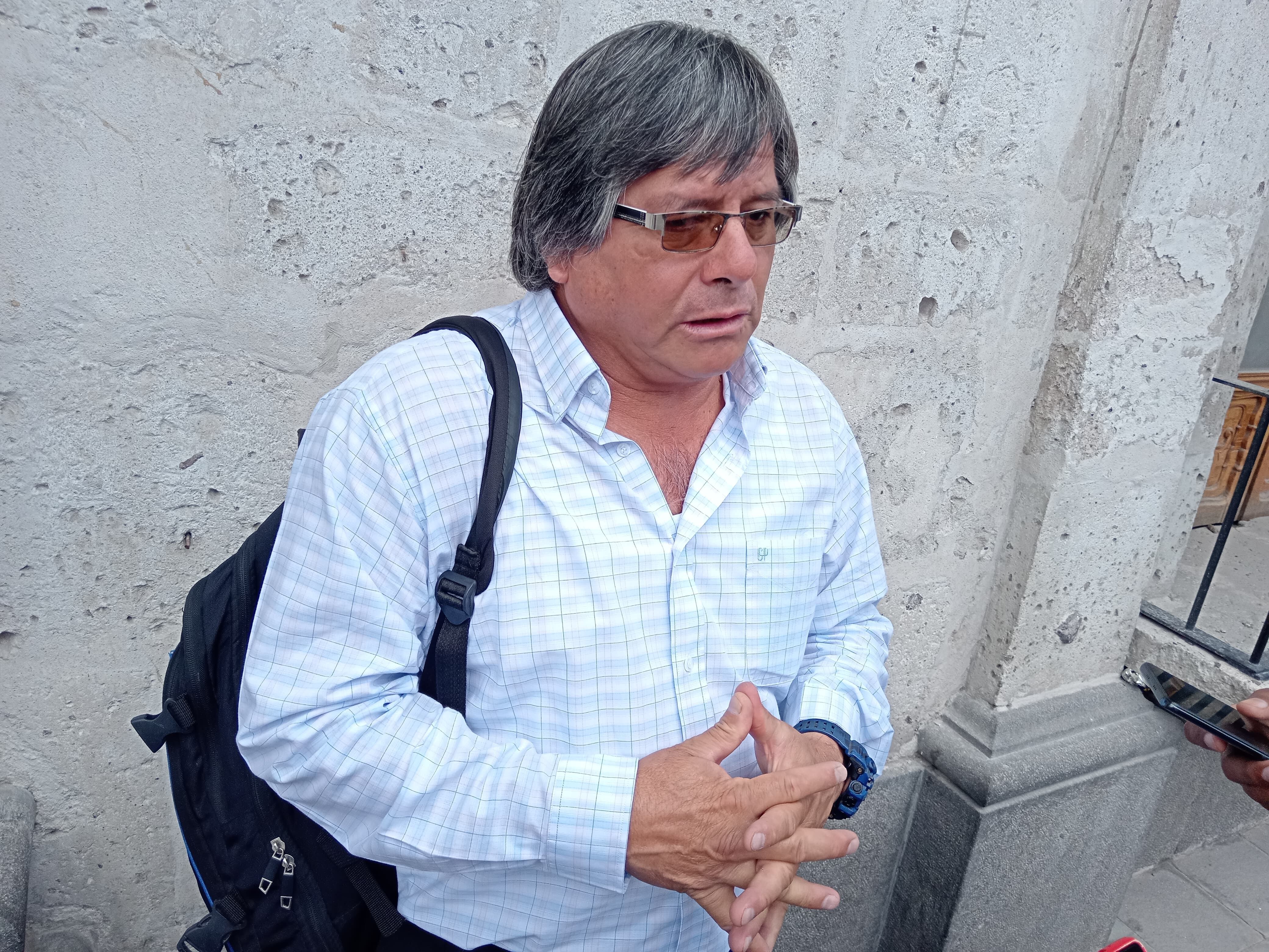 Hamer Villena, secretario general del Sindicato Unitario de Trabajadores en la Educación del Perú (Sutep) en Arequipa. (Foto: GEC)
