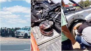 Ica: dos jóvenes quedan gravemente heridos tras violento choque en la Panamericana Sur