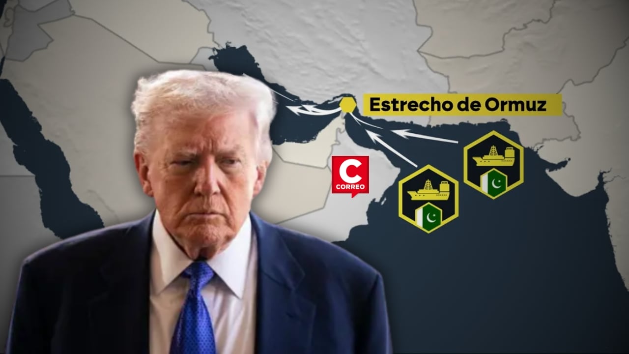 Trump lanza ultimátum de 48 horas a Irán para liberar estrecho de Ormuz o amenaza con “desatar un infierno”. Composición: Diario Correo.