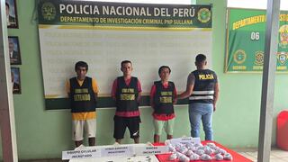 Piura: Caen tres presuntos integrantes de banda delincuencial “Los Mogosos del Chira” con droga