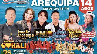 Aniversario de Arequipa: Conjunto de estrellas para el 14 de agosto