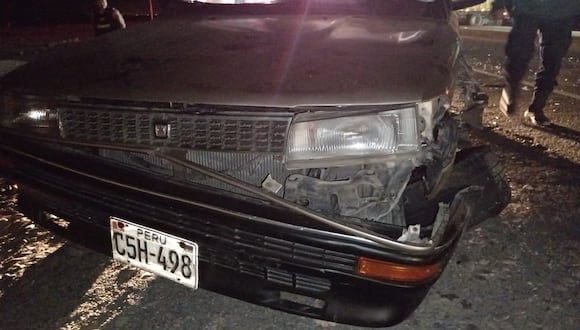 Hugo Mita colisionó cuando viajaba en su auto Toyota por el kilómetro 10 de la carretera Costanera. (Foto: Difusión)