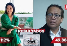 ONPE: Keiko Fujimori supera a Roberto Sánchez por 41,133 votos