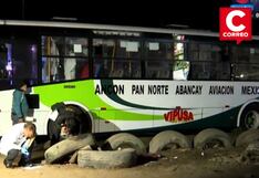Ancón: Sujetos disparan contra bus de transporte público (VIDEO)