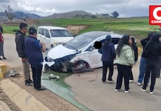 Policía muere al estrellar su unidad contra muro en carretera de Chupaca
