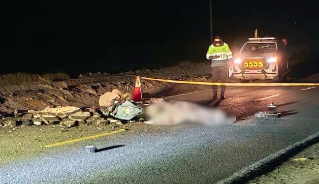 Motociclista de 19 años muere tras accidente de tránsito en el sector de San Isidro, distrito de La Joya. Foto: DCV Noticias.