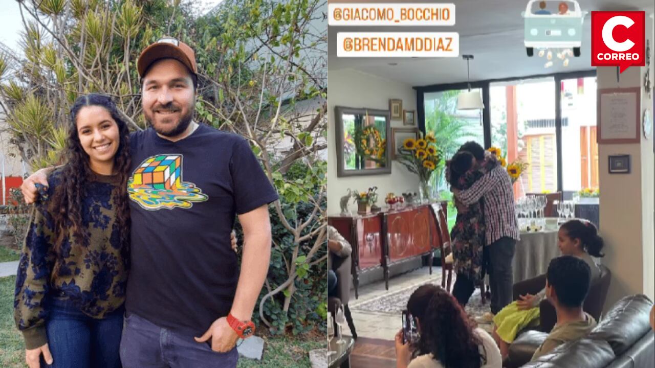 Giacomo Bocchio se comprometió con su novia Brenda Dávila.