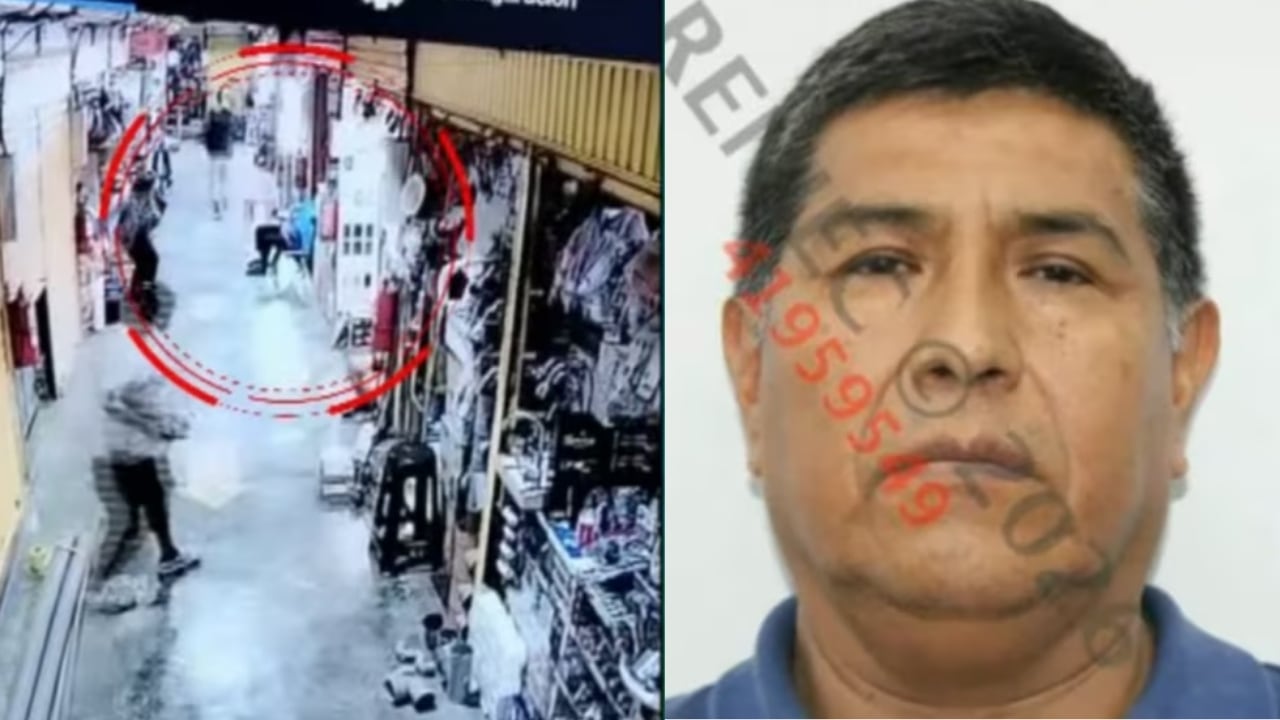 El crimen quedó registrado por las cámaras de seguridad de la galeria comercial.