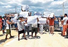 Protestan por la paralización de la obra Turicarami en Piura