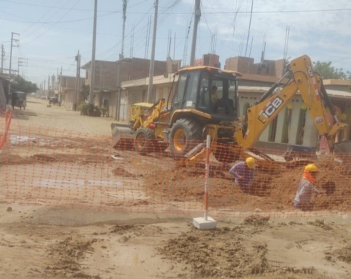 El problema se registró cuando realizaban trabajos de una obra de agua y alcantarillado