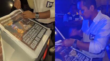 Trujillo: En flagrancia intervienen a cuatro personas que pegaban panfletos contra candidato Robert De La Cruz