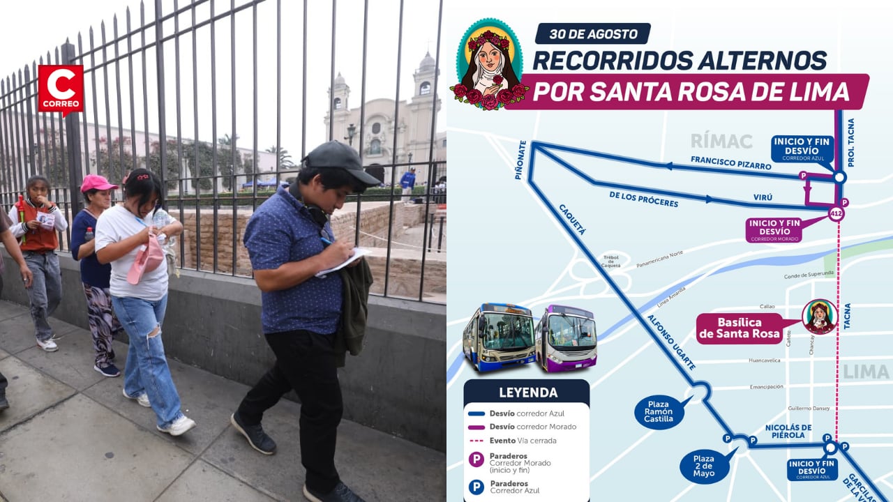 La ATU recomendó a los pasajeros tomar precauciones y utilizar los paraderos temporales establecidos para este domingo.
